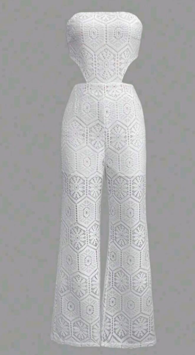 Combinaison en dentelle blanche – combinaison-pantalon (copie)
