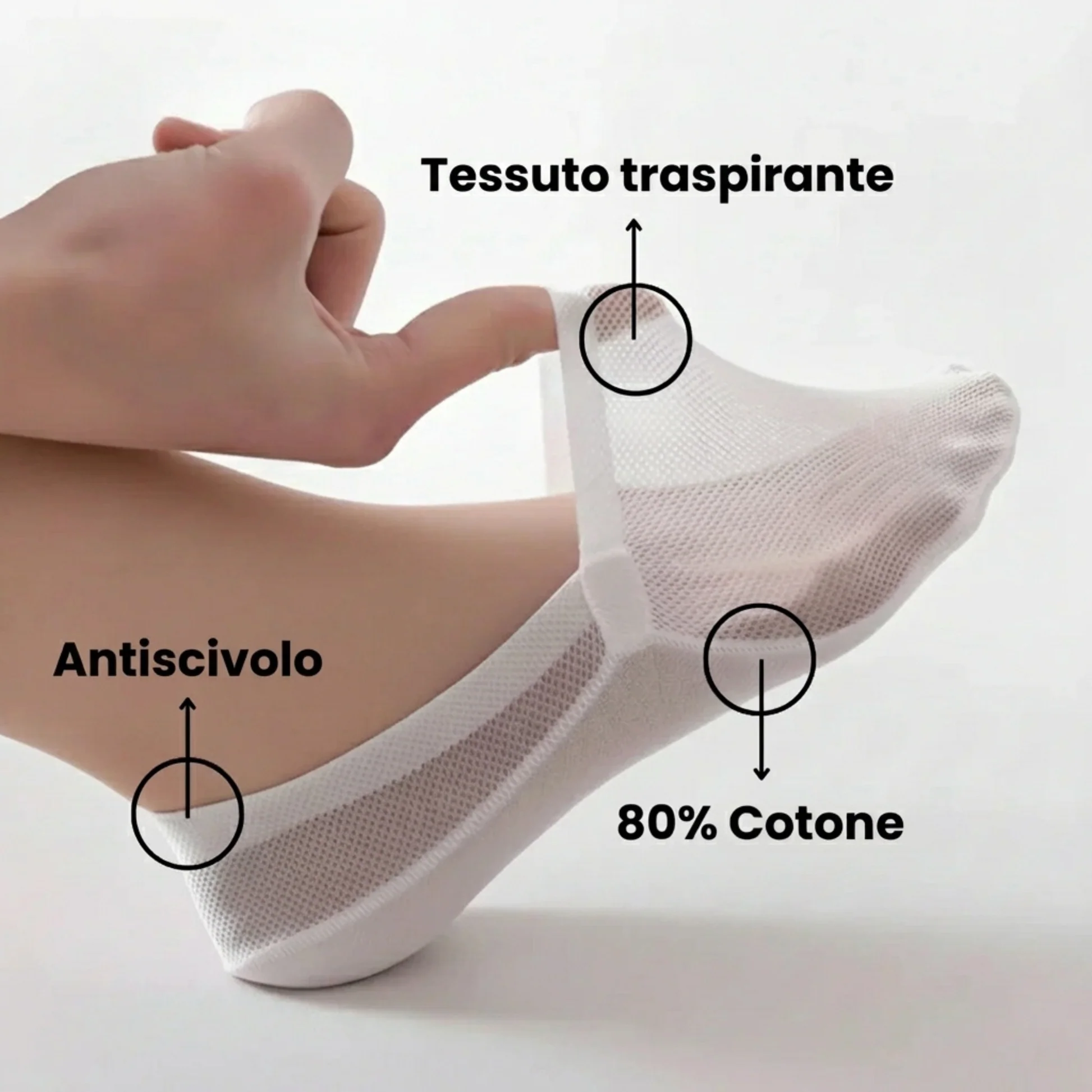 Chaussettes orthopédiques invisibles