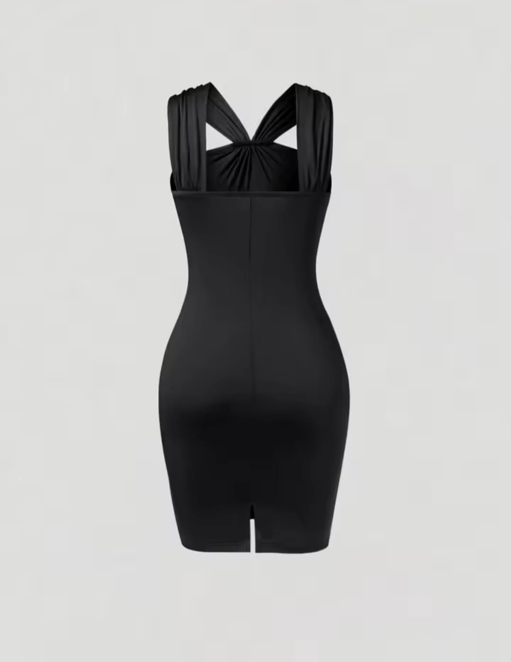 Abito bodycon nero dettaglio