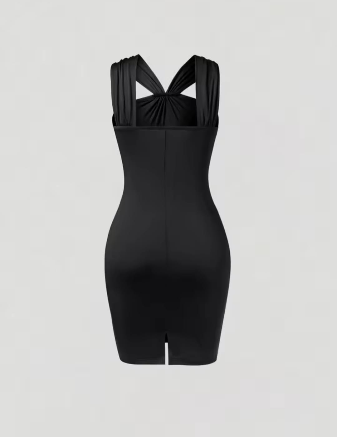 Abito bodycon nero dettaglio